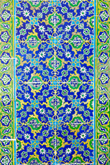 Background in the form of a beautiful tiles with patterns