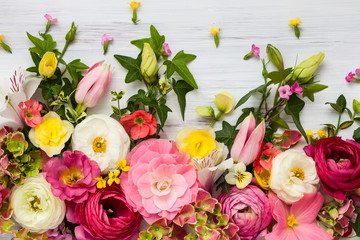 Obraz premium Rama kwiatów