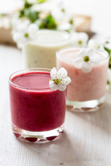 Healthy smoothies collection