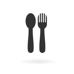 Spoon and fork icon