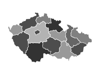 Illustrated map of Czech Republic