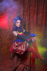 Naklejka premium Creative girl.
