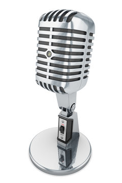 Retro microphone 50s