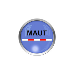 Button Blau - Maut