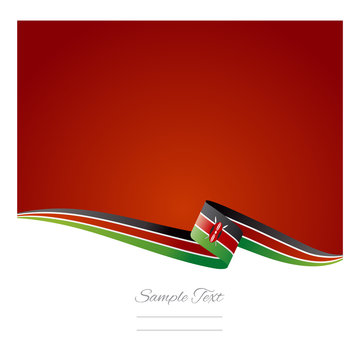 Abstract color background Kenya flag vector