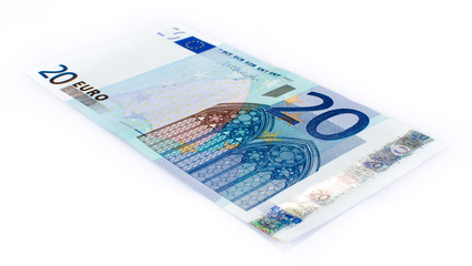 Obraz na płótnie Canvas Twenty euro banknote