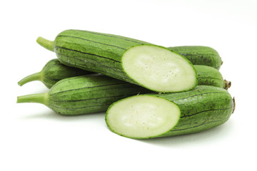 fresh nagled Loofah or angled gourd