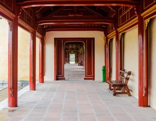 Fototapeta na wymiar The Imperial City, Established as the capital of unified Vietnam