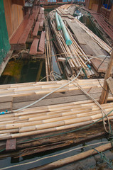 floating village in Kanchanaburi Province, Thailand