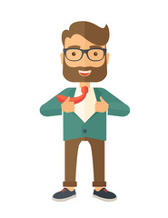 Working man to change his clothes