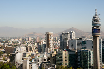 Fototapeta premium Santiago City Center