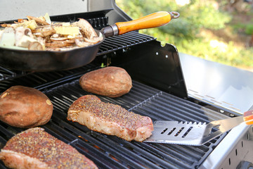 summer barbecuing