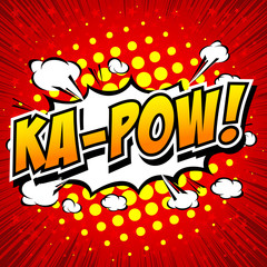 Ka-Pow! Comic Speech Bubble, Cartoon 