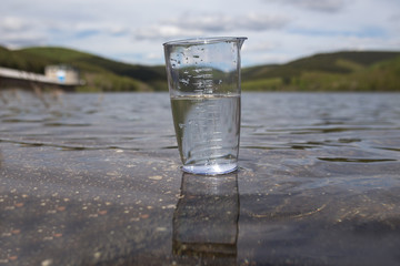 drinking water from dam
