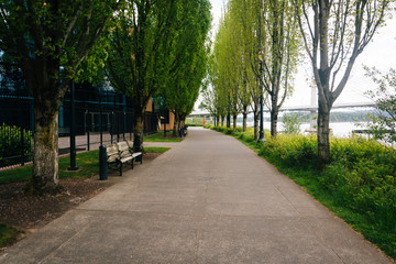 The Eastbank Esplanade, in Portland, Oregon.