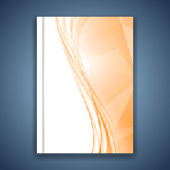 Bright orange crystal folder design