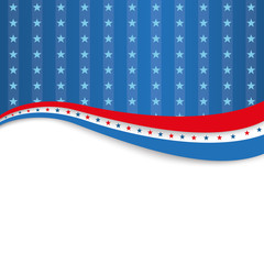 4th July Silver Blue Stripes