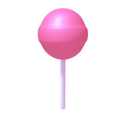 Lollipop 3d illustration