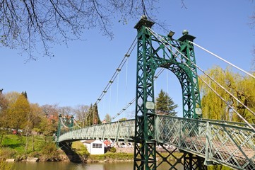 Porthill Suspension Bridge, Shrewsbury.