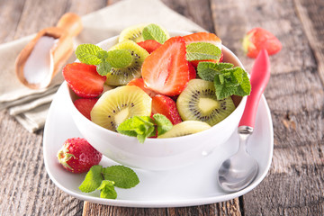 strawberry and kiwi
