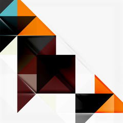 Abstract geometric background. Modern overlapping triangles