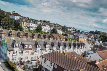 Roof tops at cantered angle