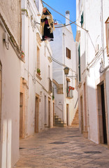 Fototapeta premium Alleyway. Locorotondo. Puglia. Italy.