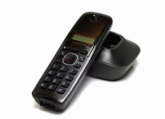 cordless telephone isolated on a white background