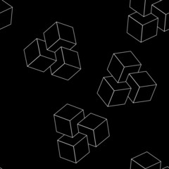 pattern of impossible cube shapes