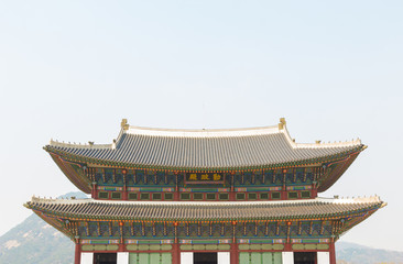 Architecture of Gyeongbok Palace Seoul, South Korea