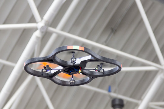 Small UAV drone flying