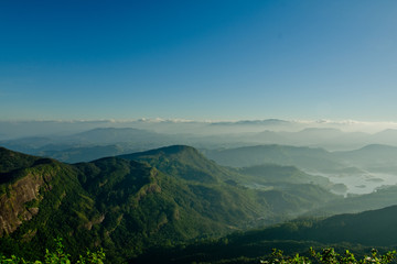 View from Adam's Peak near monastery, Sri Lanka