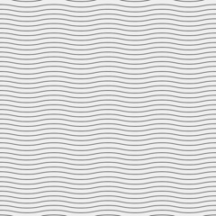 Seamless simple monochrome minimalistic pattern. Wavy lines