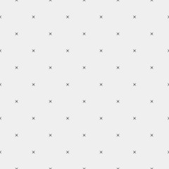 Pattern geometric seamless monochrome minimalistic cross