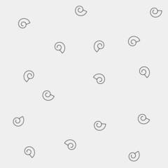 Marine shell and starfish pattern