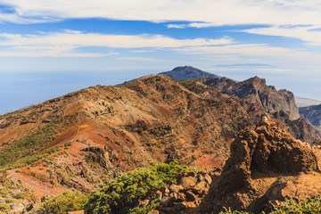 Mountains landscape, islands and ocean