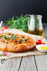 Italian focaccia bread