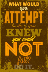 Vintage typography vector illustration with grunge effects. 