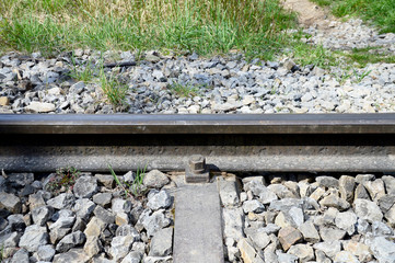 Eisenbahnschiene mit Schienenbefestigungssystem