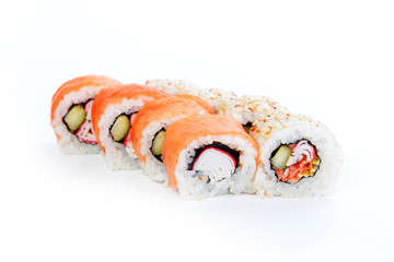 Delicious sushi rolls