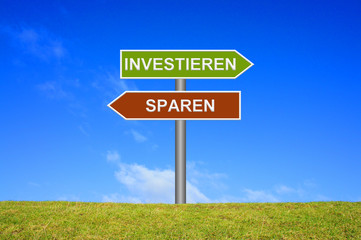 Wegweiser: Investieren oder Sparen