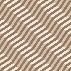 retro geometric diagonal zigzag seamless pattern - vector