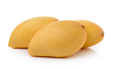 Ripe mango isolated on white background