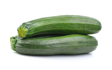  zucchini isolated on white background