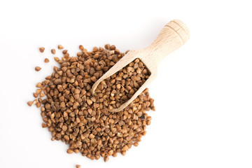 Heap of buckwheat