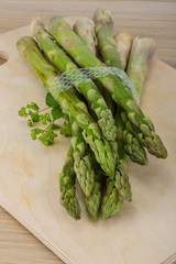 Raw asparagus