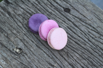 French macaroons multi colorful is delicious