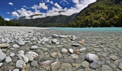 Foto op Plexiglas Haast River  (Mount Aspiring National Park, New Zealand) © Henner Damke