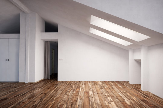 Wohnung im Dachgeschoss mit Parkett
