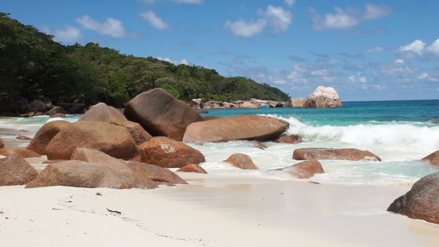 strand auf den seychellen